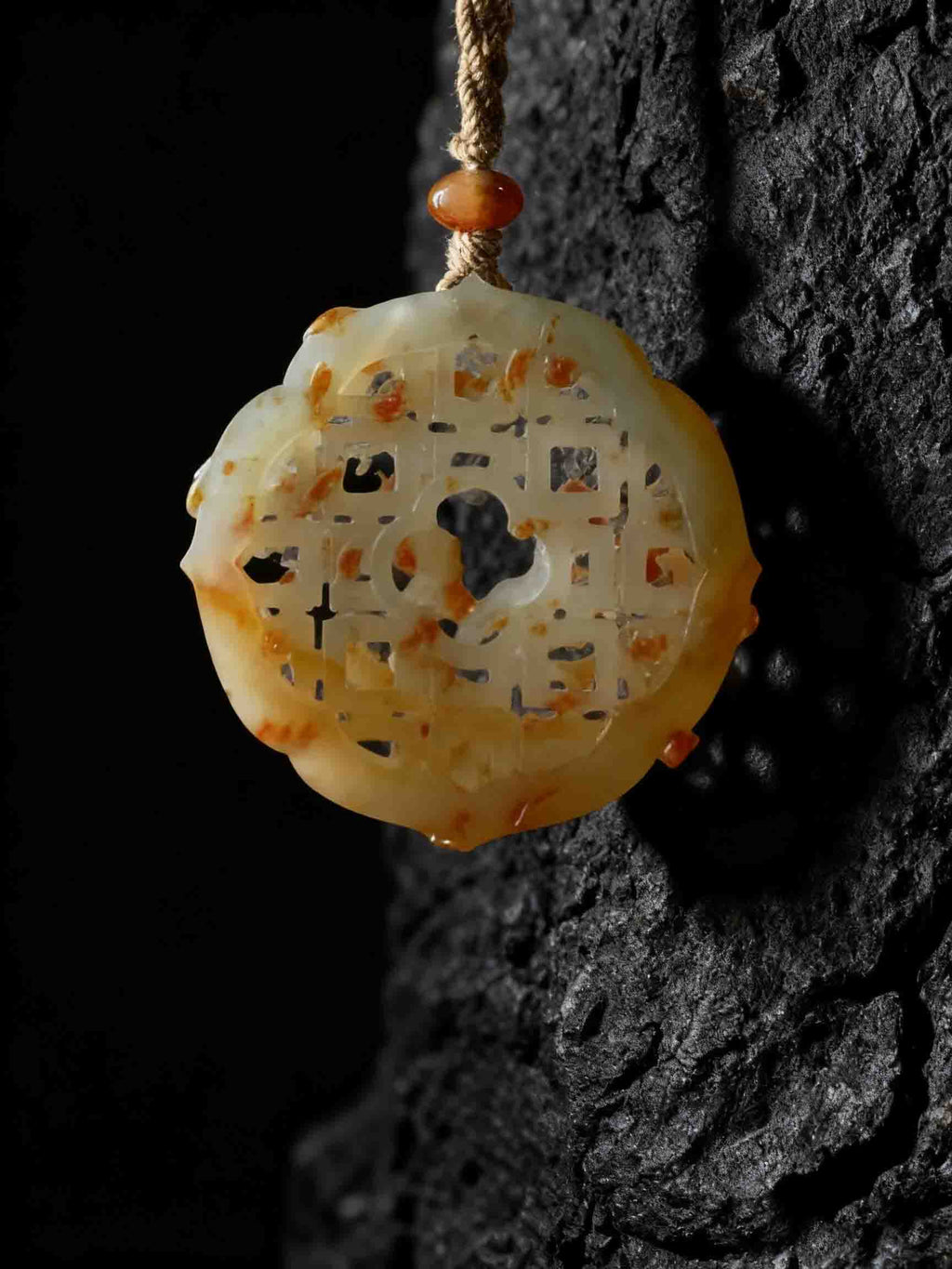 The Window of Roots— Dual-Sided Carved