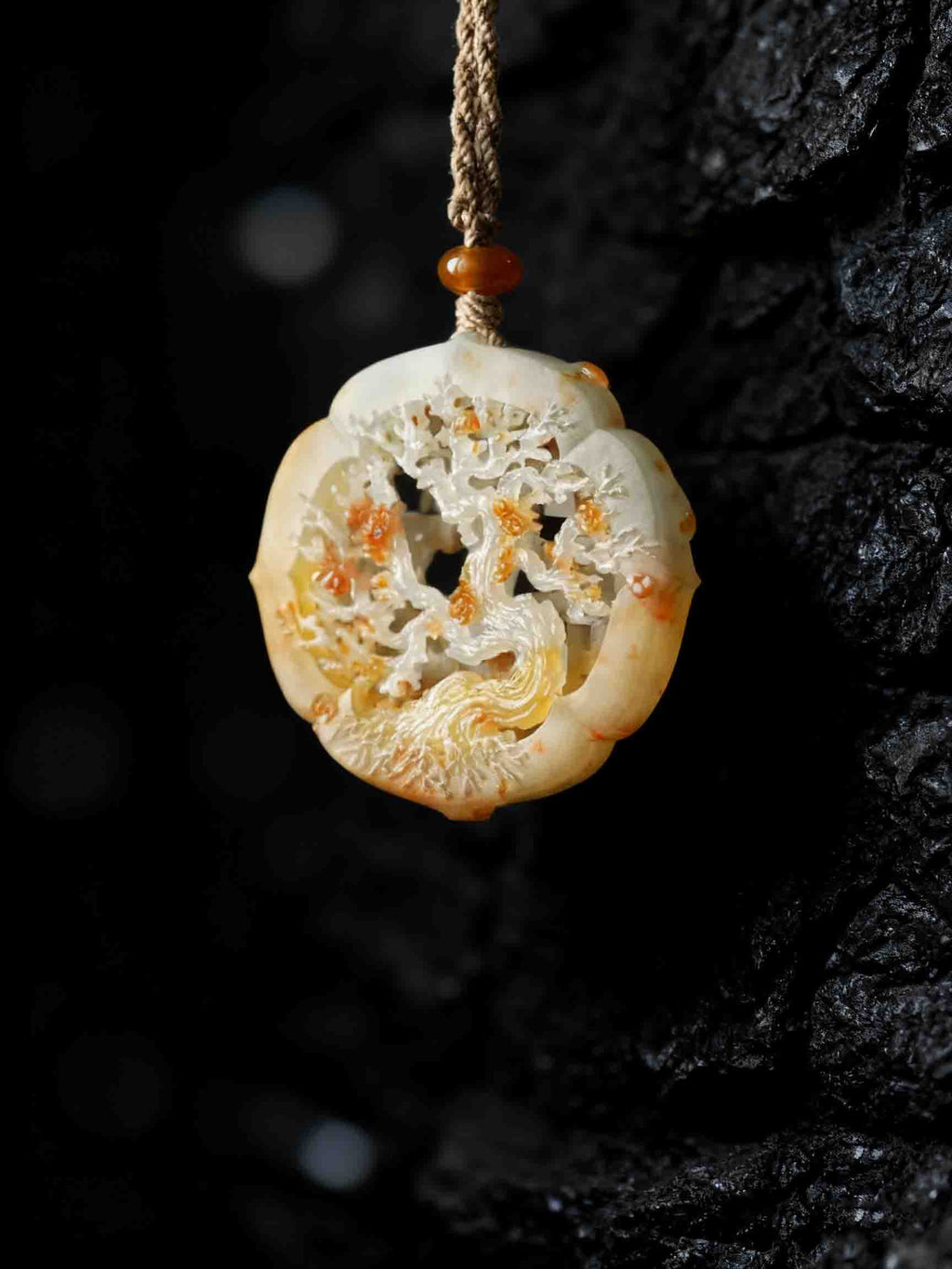 The Window of Roots— Dual-Sided Carved