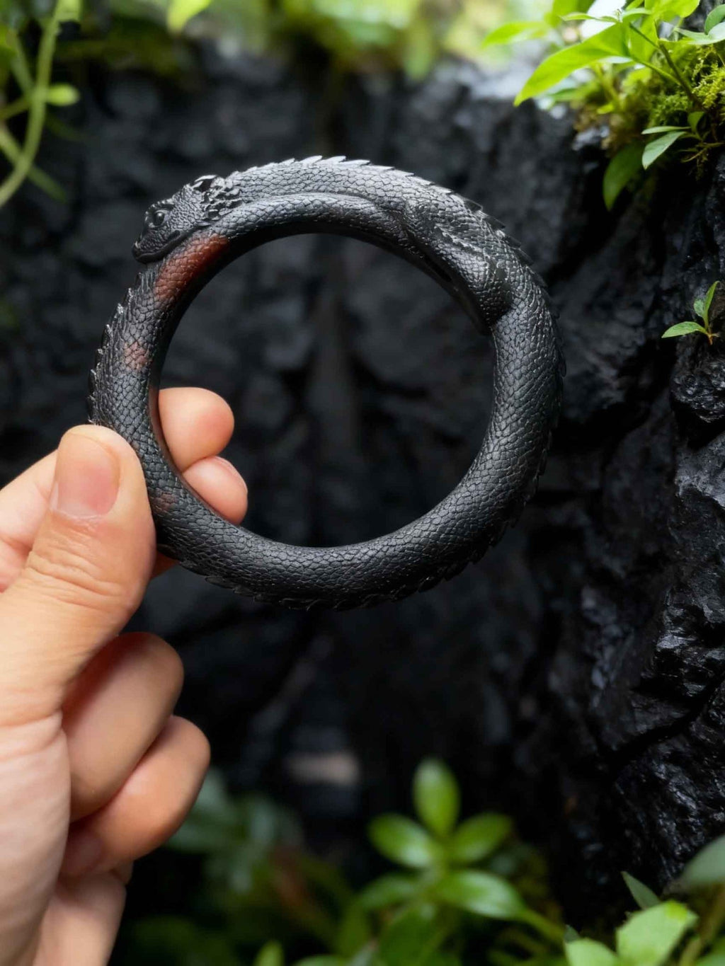 Obsidian Dragon Bangle - WildFire Atelier