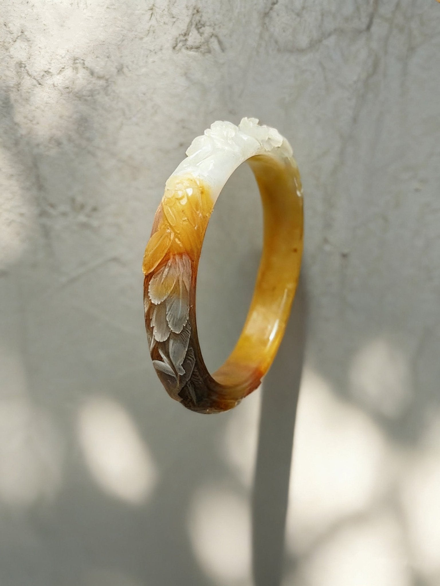 Peony & Peacock · Jade Bracelet - WildFire Atelier